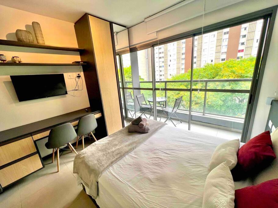 Apartamento Com Ar-condicionado E Sacada Relaxar *